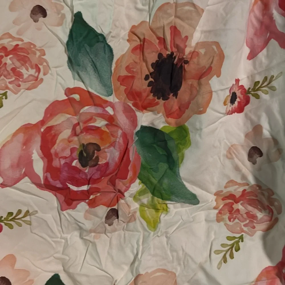 Handmade, Etsy Floral Print crib sheet